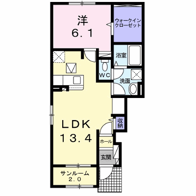 シプレース 101【管理NO：1-024933501-01010】 ★家具家電は申し込み後に搬入します★ ★2026年10月中旬入居可能★の外観画像