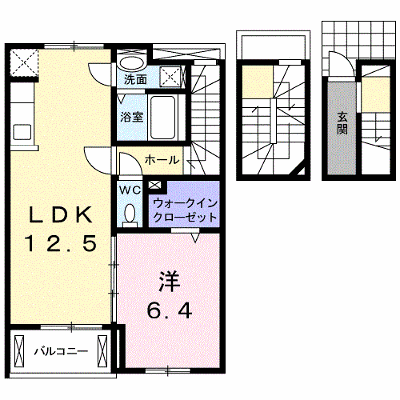 モデッサ神辺Ａ 302【管理NO：1-020652801-03020】 ★家具家電は申し込み後に搬入します★ ★2026年10月中旬入居可能★の外観画像