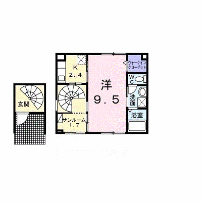 グランドール　コルソＡ棟 201【管理NO：1-027943201-02010】 ★家具家電は申し込み後に搬入します★ ★2026年10月上旬入居可能★の外観画像