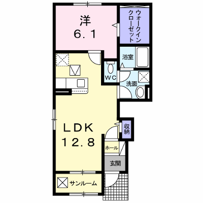 ラ・フィオリーナⅠ 101【管理NO：1-025456801-01010】 ★家具家電は申し込み後に搬入します★ ★2026年11月上旬入居可能★の外観画像