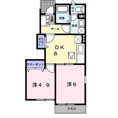 フェアーハウス武井壱番館 101【管理NO：1-012674401-01010】 ★家具家電は申し込み後に搬入します★ ★2026年10月中旬入居可能★の外観画像