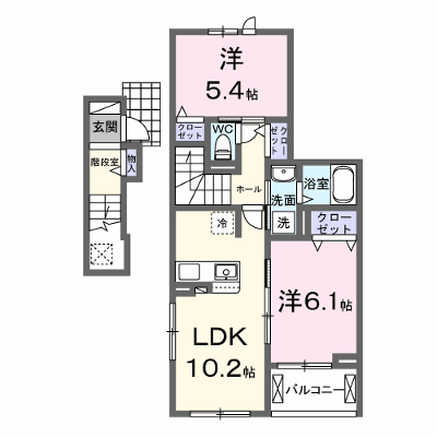 ケイモデルノ　ルート　２１０ 204【管理NO：1-027944101-02040】 ★家具家電は申し込み後に搬入します★ ★2026年10月上旬入居可能★の外観画像