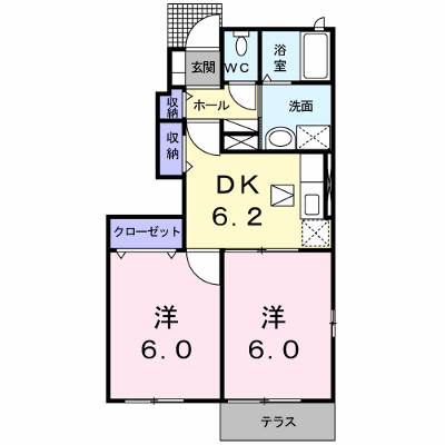 フォンターナ　Ａ 101【管理NO：1-017996801-01010】 ★家具家電は申し込み後に搬入します★ ★2026年10月上旬入居可能★の外観画像