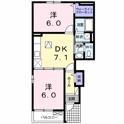 ウェルネス　Ⅰ 101【管理NO：1-017572801-01010】 ★家具家電は申し込み後に搬入します★ ★2026年10月中旬入居可能★の外観画像