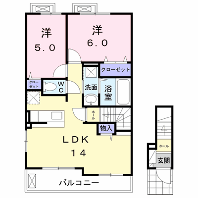 プルチーノⅡ 201【管理NO：1-026537502-02010】 ★家具家電は申し込み後に搬入します★ ★2026年10月中旬入居可能★の外観画像