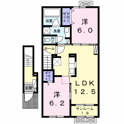 ロジュマン　ココティエⅠ 203【管理NO：1-024362901-02030】 ★家具家電は申し込み後に搬入します★ ★2026年09月下旬入居可能★の外観画像