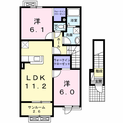 アルタ 202【管理NO：1-018163001-02020】 ★家具家電は申し込み後に搬入します★ ★2026年10月中旬入居可能★の外観画像