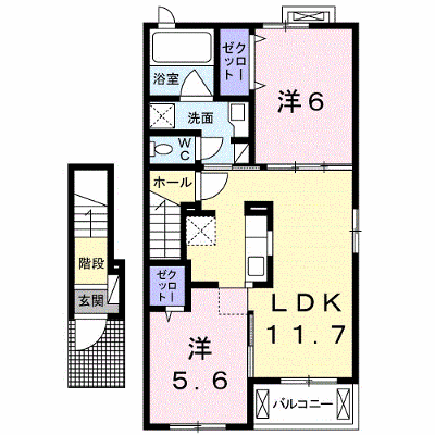 ポートレーゼ綾川Ｃ 203【管理NO：1-022688202-02030】 ★家具家電は申し込み後に搬入します★ ★2026年10月中旬入居可能★の外観画像