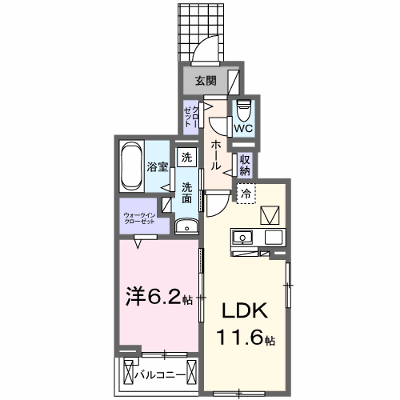ペガサスＢ 101【管理NO：1-027359002-01010】 ★家具家電は申し込み後に搬入します★ ★2026年11月中旬入居可能★の外観画像