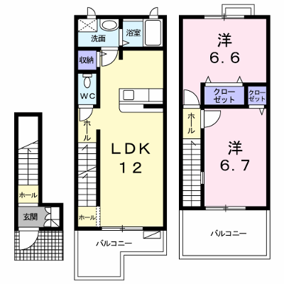 セレーノ 203【管理NO：1-011708801-02030】 ★家具家電は申し込み後に搬入します★ ★2026年10月下旬入居可能★の外観画像