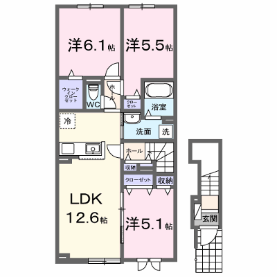 ベルメゾンＧ 203【管理NO：1-028595101-02030】 ★家具家電は申し込み後に搬入します★ ★2026年09月下旬入居可能★の外観画像