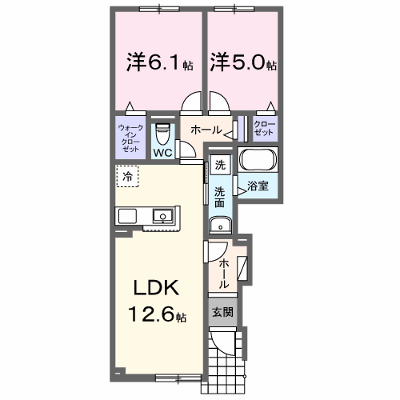 ベルメゾンＧ 101【管理NO：1-028595101-01010】 ★家具家電は申し込み後に搬入します★ ★2026年09月下旬入居可能★の外観画像