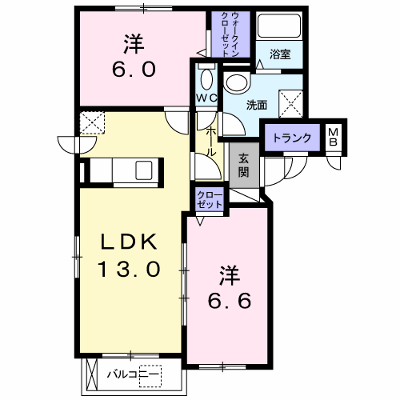 ＡｍｙⅥ 201【管理NO：1-019943801-02010】 ★家具家電は申し込み後に搬入します★ ★2026年10月中旬入居可能★の外観画像