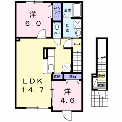 メゾン・ド・フィオーレ 201【管理NO：1-018530601-02010】 ★家具家電は申し込み後に搬入します★ ★2026年12月上旬入居可能★の外観画像
