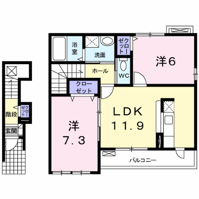 ゼフィール（Ｚｅｐｙｒｅ） 202【管理NO：1-015082701-02020】 ★家具家電は申し込み後に搬入します★ ★2026年09月中旬入居可能★の外観画像