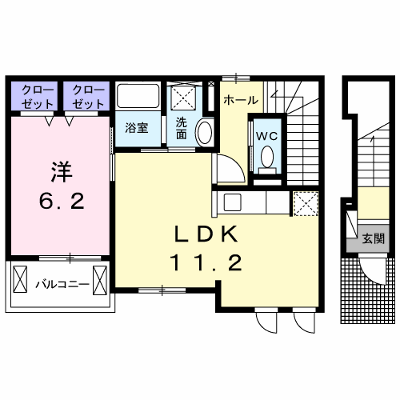 メゾン・リュヴィル 202【管理NO：1-028735201-02020】 ★家具家電は申し込み後に搬入します★ ★2027年01月下旬入居可能★の外観画像