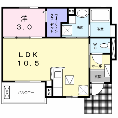 メゾン・リュヴィル 102【管理NO：1-028735201-01020】 ★家具家電は申し込み後に搬入します★ ★2027年01月下旬入居可能★の外観画像
