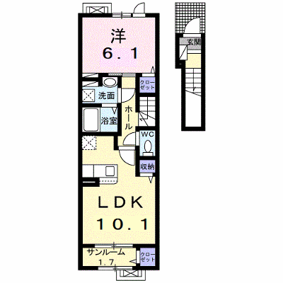 グランド・メゾン東根　参番館 203【管理NO：1-026941801-02030】 ★家具家電は申し込み後に搬入します★ ★2026年11月中旬入居可能★の外観画像