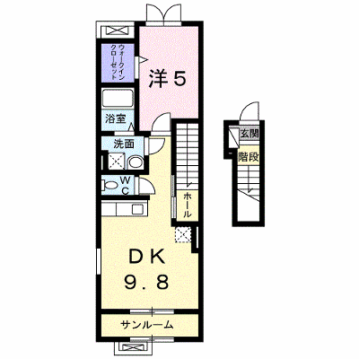 リーブルディマージュ　Ｃ 202【管理NO：1-017744701-02020】 ★家具家電は申し込み後に搬入します★ ★2026年10月中旬入居可能★の外観画像