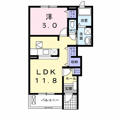 グランソレイユＫＯ　Ⅴ 103【管理NO：1-015954601-01030】 ★家具家電は申し込み後に搬入します★ ★2026年10月上旬入居可能★の外観画像