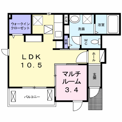 メゾンアラモードＢ 101【管理NO：1-023924901-01010】 ★家具家電は申し込み後に搬入します★ ★2026年10月上旬入居可能★の外観画像