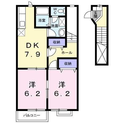 サン・プラシードＡ 202【管理NO：1-013068601-02020】 ★家具家電は申し込み後に搬入します★の外観画像