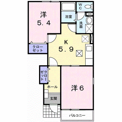 ヴィラ・ソリアードＢ 102【管理NO：1-012471202-01020】 ★家具家電は申し込み後に搬入します★ ★2026年10月中旬入居可能★の外観画像