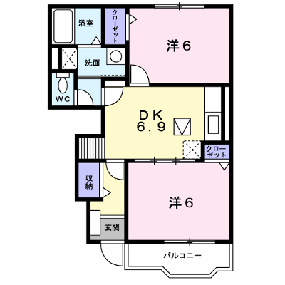 プレーヌ・フォンテーヌⅣＢ 103【管理NO：1-012385802-01030】 ★家具家電は申し込み後に搬入します★ ★2026年10月上旬入居可能★の外観画像