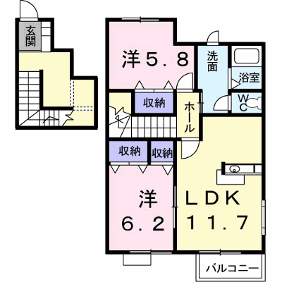 コータ・コートＡ 201【管理NO：1-012058501-02010】 ★家具家電は申し込み後に搬入します★ ★2026年10月中旬入居可能★の外観画像