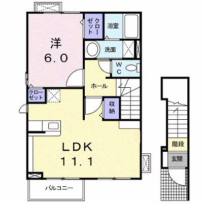 カーサＫ　Ａ 201【管理NO：1-014599501-02010】 ★家具家電は申し込み後に搬入します★ ★2026年10月中旬入居可能★の外観画像