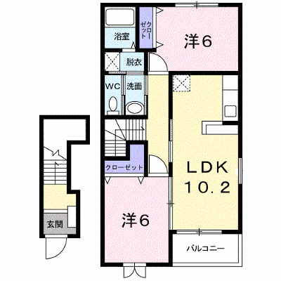 ブリーズ　Ｂ 203【管理NO：1-013943302-02030】 ★家具家電は申し込み後に搬入します★ ★2026年10月上旬入居可能★の外観画像