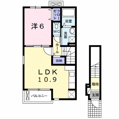 フリーデ田園 201【管理NO：1-018093101-02010】 ★家具家電は申し込み後に搬入します★ ★2026年10月上旬入居可能★の外観画像
