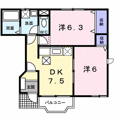ノースコートＢ 101【管理NO：1-011751801-01010】 ★家具家電は申し込み後に搬入します★の外観画像
