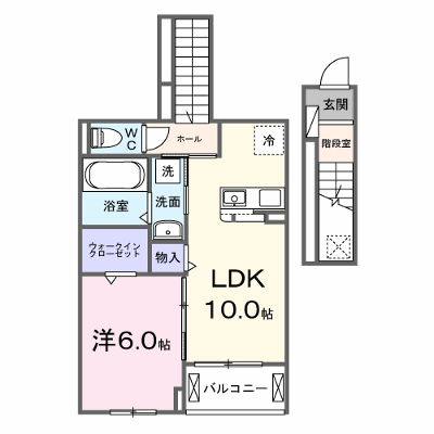 ビオレタＡ 202【管理NO：1-028442401-02020】 ★家具家電は申し込み後に搬入します★の外観画像