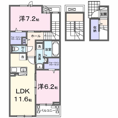 キャトル　セゾン 305【管理NO：1-027375601-03050】 ★家具家電は申し込み後に搬入します★ ★2026年10月中旬入居可能★の外観画像