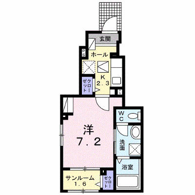 グリーンウエスト　Ⅱ 105【管理NO：1-020031401-01050】 ★家具家電は申し込み後に搬入します★ ★2026年10月上旬入居可能★の外観画像
