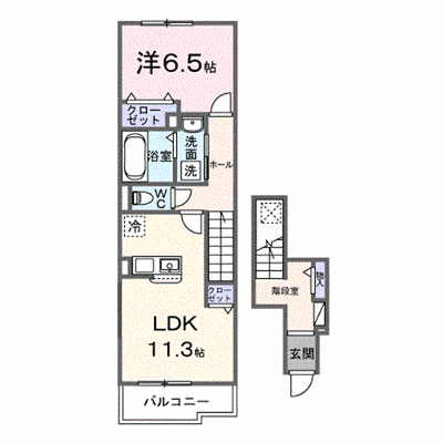 ルミエ　ソレイユ 204【管理NO：1-028560002-02040】 ★家具家電は申し込み後に搬入します★ ★2027年02月上旬入居可能★の外観画像
