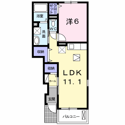 クラール泉　Ｂ 103【管理NO：1-017294102-01030】 ★家具家電は申し込み後に搬入します★ ★2026年10月中旬入居可能★の外観画像