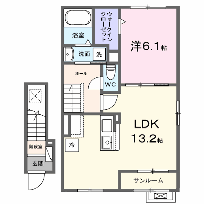 グラン・パティオⅠ 206【管理NO：1-028702901-02060】 ★家具家電は申し込み後に搬入します★ ★2027年03月上旬入居可能★の外観画像