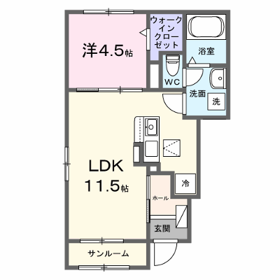 グラン・パティオⅠ 101【管理NO：1-028702901-01010】 ★家具家電は申し込み後に搬入します★ ★2027年03月上旬入居可能★の外観画像