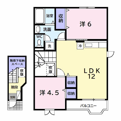クレストヒルズＢ 202【管理NO：1-007377902-02020】 ★家具家電は申し込み後に搬入します★ ★2026年10月上旬入居可能★の外観画像