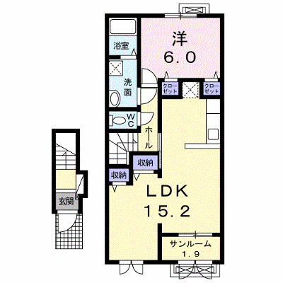 ノース　ウッズ 203【管理NO：1-024053701-02030】 ★家具家電は申し込み後に搬入します★ ★2026年10月中旬入居可能★の外観画像