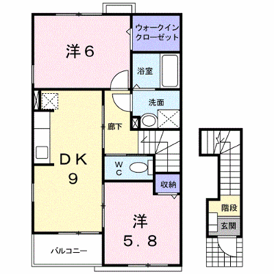 エレガンス　Ａ 201【管理NO：1-014412101-02010】 ★家具家電は申し込み後に搬入します★ ★2026年10月中旬入居可能★の外観画像