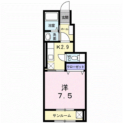 メゾン・アベニール 102【管理NO：1-016811201-01020】 ★家具家電は申し込み後に搬入します★の外観画像