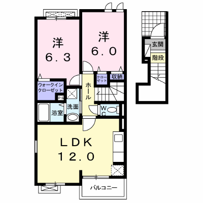 ティーズ・ガーデンＡ 204【管理NO：1-016541801-02040】 ★家具家電は申し込み後に搬入します★ ★2026年10月中旬入居可能★の外観画像
