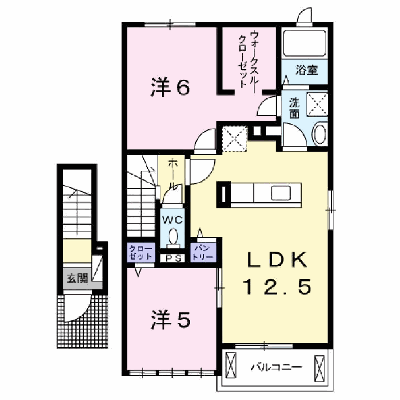 カルム・グラースⅡ 202【管理NO：1-022285702-02020】 ★家具家電は申し込み後に搬入します★ ★2026年10月下旬入居可能★の外観画像