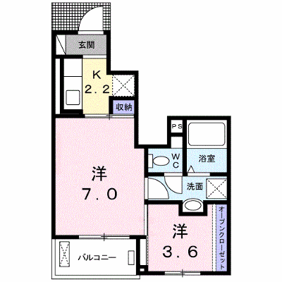 エパル 102【管理NO：1-023335301-01020】 ★家具家電は申し込み後に搬入します★ ★2026年10月中旬入居可能★の外観画像