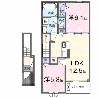ＡＦＣレジデンス・ＸＶⅢ 203【管理NO：1-027444601-02030】 ★家具家電は申し込み後に搬入します★の外観画像