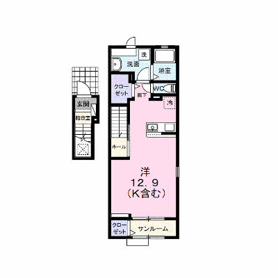 フェニックス　Ⅱ 201【管理NO：1-028694401-02010】 ★家具家電は申し込み後に搬入します★ ★2026年10月上旬入居可能★の外観画像
