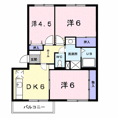 カームパインツリー２３ 201【管理NO：1-004593501-02010】 ★家具家電は申し込み後に搬入します★ ★2026年10月中旬入居可能★の外観画像